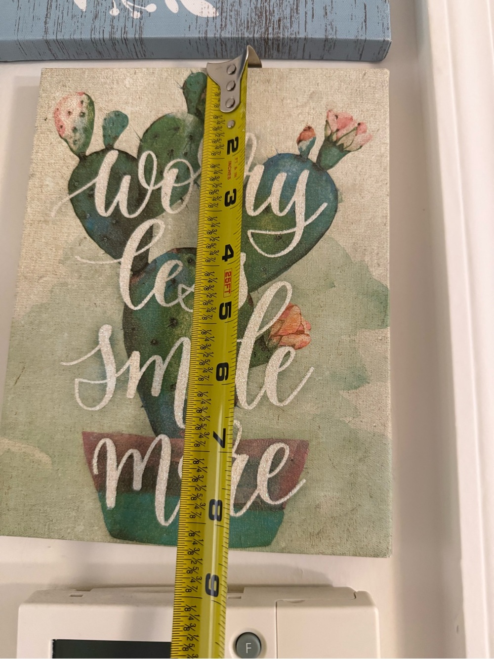 Bundle of 4 Blue, White & Green Inspirational Wall Art Set - Picture 4 of 6